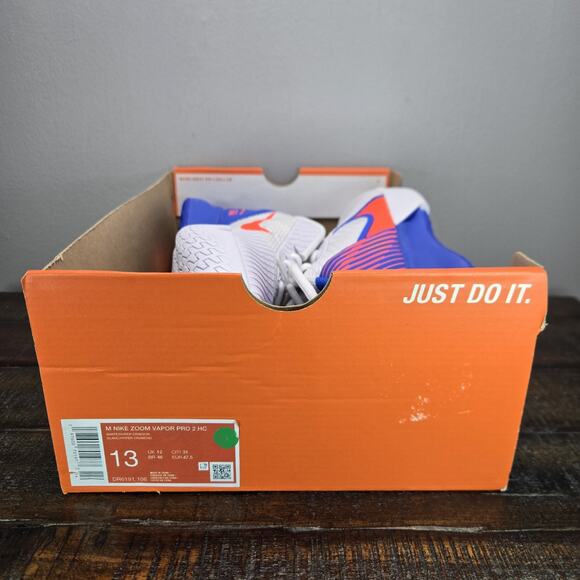NEW Nike Zoom Vapor Pro 2 HC Mens Size 13 Tennis Shoes Court DR6191 106 Blue - Picture 12 of 12